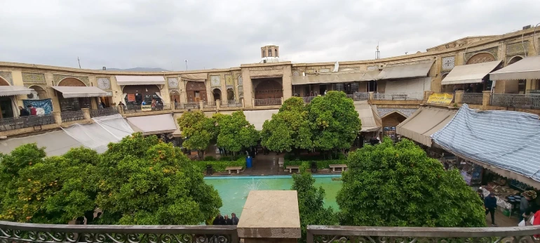 نقشه و معماری سرای مشیر