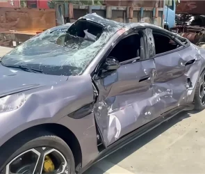 مقاومت فوق‌العاده شیائومی SU7 مکس، خودرویی که پس از له شدن هنوز کار می‌کند!