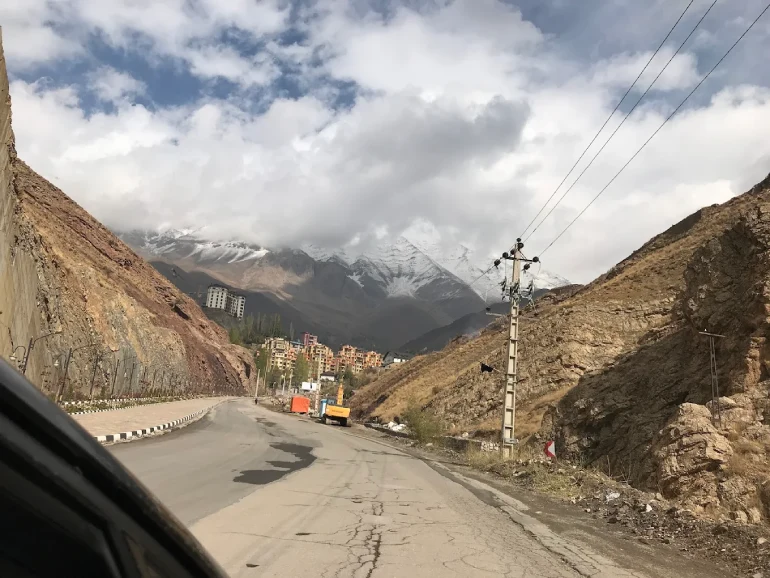 مسیر رفتن به پیست اسکی شمشک